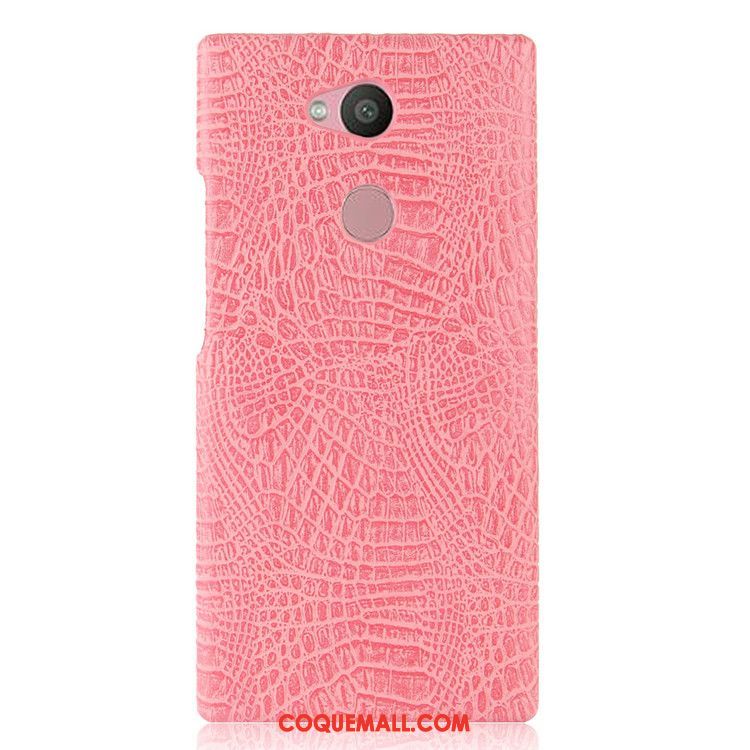 Étui Sony Xperia L2 Crocodile Modèle Rose Difficile, Coque Sony Xperia L2 Téléphone Portable Protection