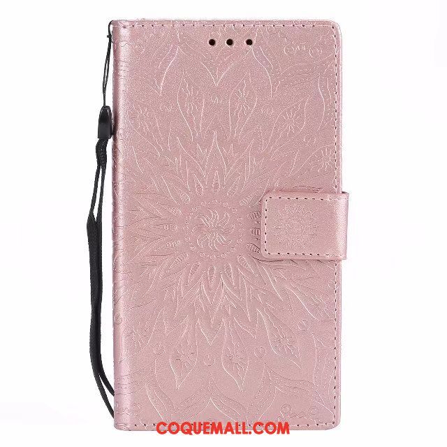 Étui Sony Xperia L2 Modèle Fleurie Soleil Carte, Coque Sony Xperia L2 Téléphone Portable Fleur