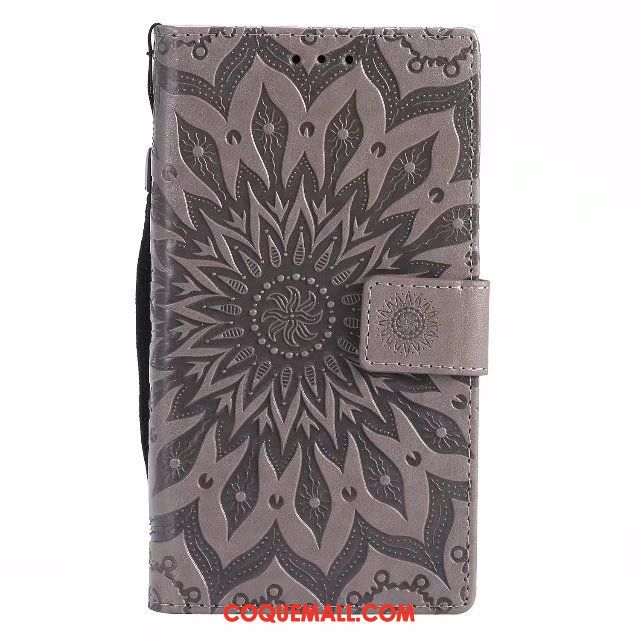 Étui Sony Xperia L2 Modèle Fleurie Soleil Carte, Coque Sony Xperia L2 Téléphone Portable Fleur