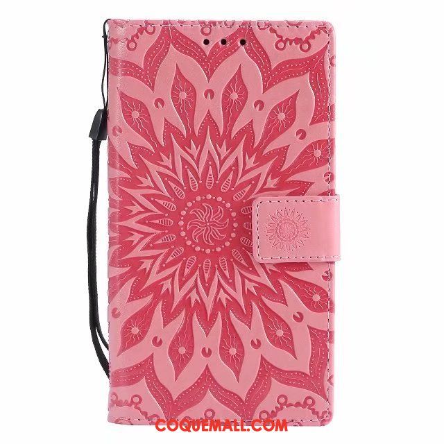 Étui Sony Xperia L2 Modèle Fleurie Soleil Carte, Coque Sony Xperia L2 Téléphone Portable Fleur