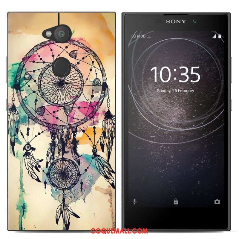 Étui Sony Xperia L2 Nouveau Tout Compris Fluide Doux, Coque Sony Xperia L2 Bleu Peinture