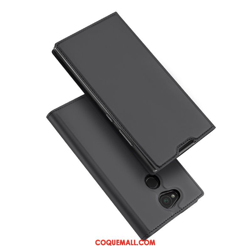 Étui Sony Xperia L2 Protection Support Carte, Coque Sony Xperia L2 Incassable Étui En Cuir