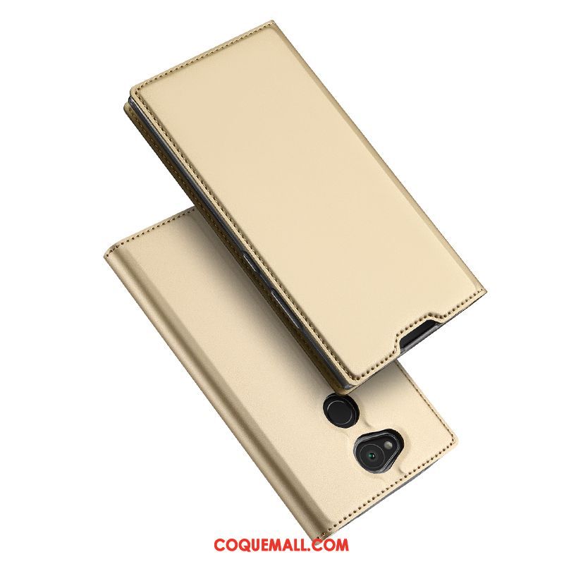 Étui Sony Xperia L2 Protection Support Carte, Coque Sony Xperia L2 Incassable Étui En Cuir