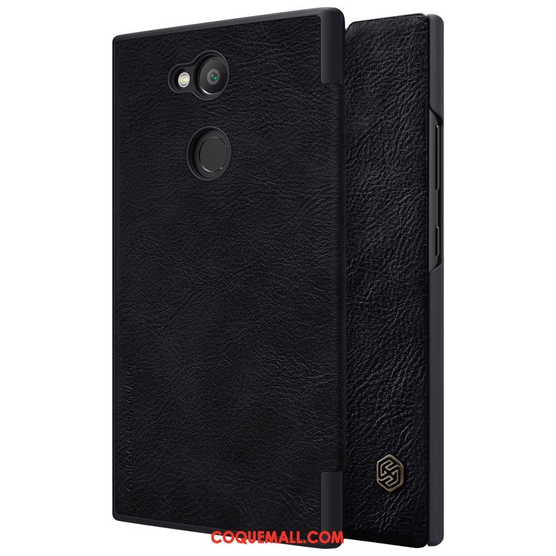 Étui Sony Xperia L2 Tendance Or Carte, Coque Sony Xperia L2 Étui En Cuir Téléphone Portable