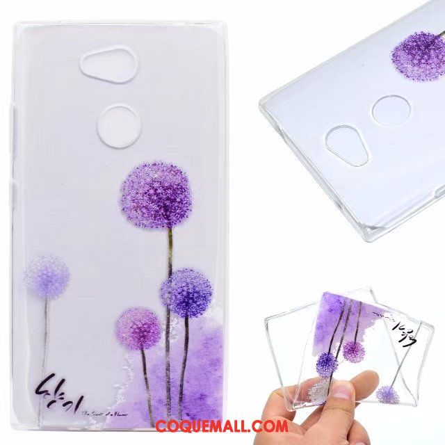 Étui Sony Xperia L2 Tout Compris Protection Fluide Doux, Coque Sony Xperia L2 Silicone Blanc