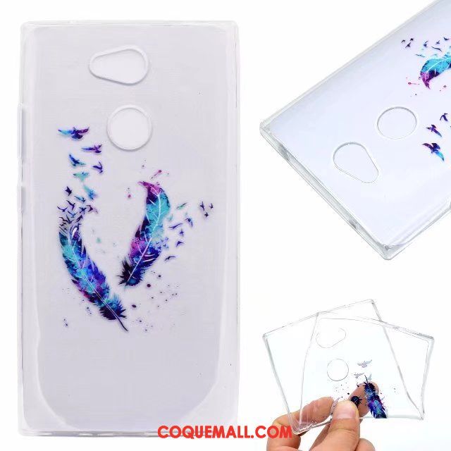 Étui Sony Xperia L2 Tout Compris Protection Fluide Doux, Coque Sony Xperia L2 Silicone Blanc