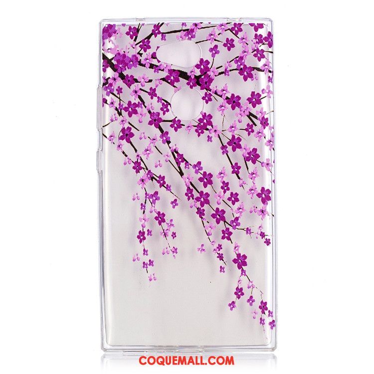 Étui Sony Xperia L2 Tout Compris Très Mince Fluide Doux, Coque Sony Xperia L2 Membrane Peinture