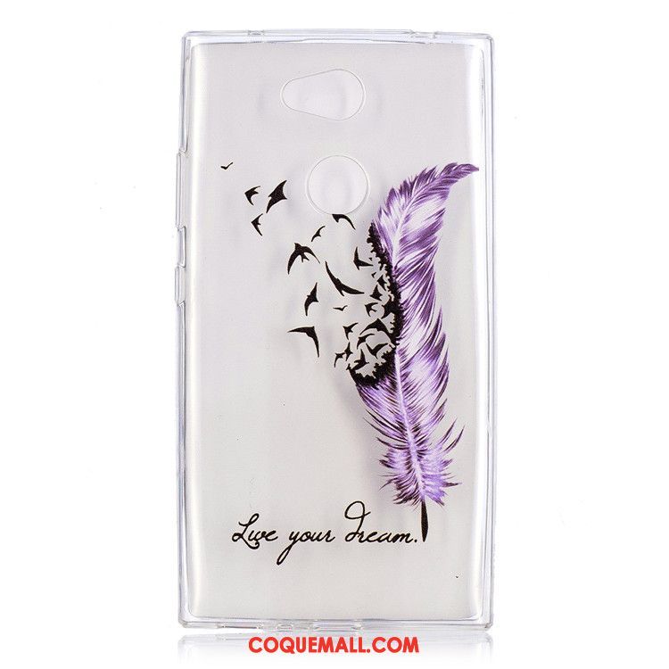 Étui Sony Xperia L2 Tout Compris Très Mince Fluide Doux, Coque Sony Xperia L2 Membrane Peinture