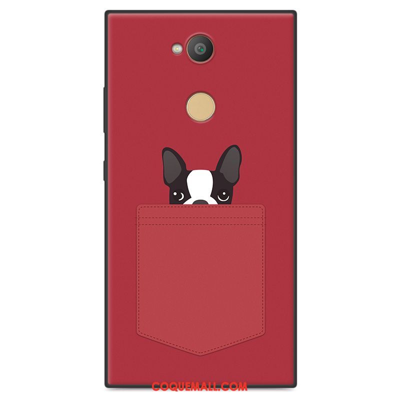 Étui Sony Xperia L2 Téléphone Portable Fluide Doux Protection, Coque Sony Xperia L2 Personnalité Chiens