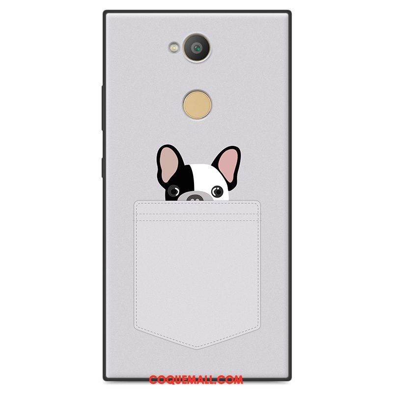 Étui Sony Xperia L2 Téléphone Portable Fluide Doux Protection, Coque Sony Xperia L2 Personnalité Chiens