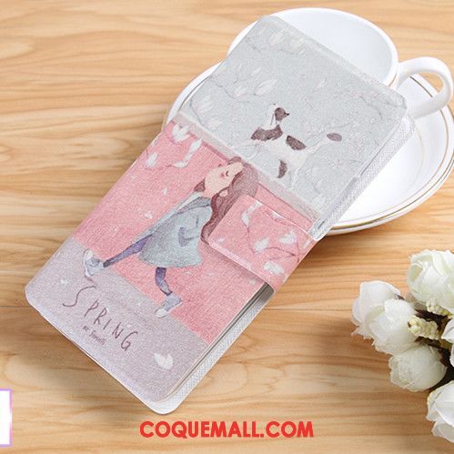 Étui Sony Xperia L2 Étui En Cuir Incassable Rose, Coque Sony Xperia L2 Tout Compris Protection