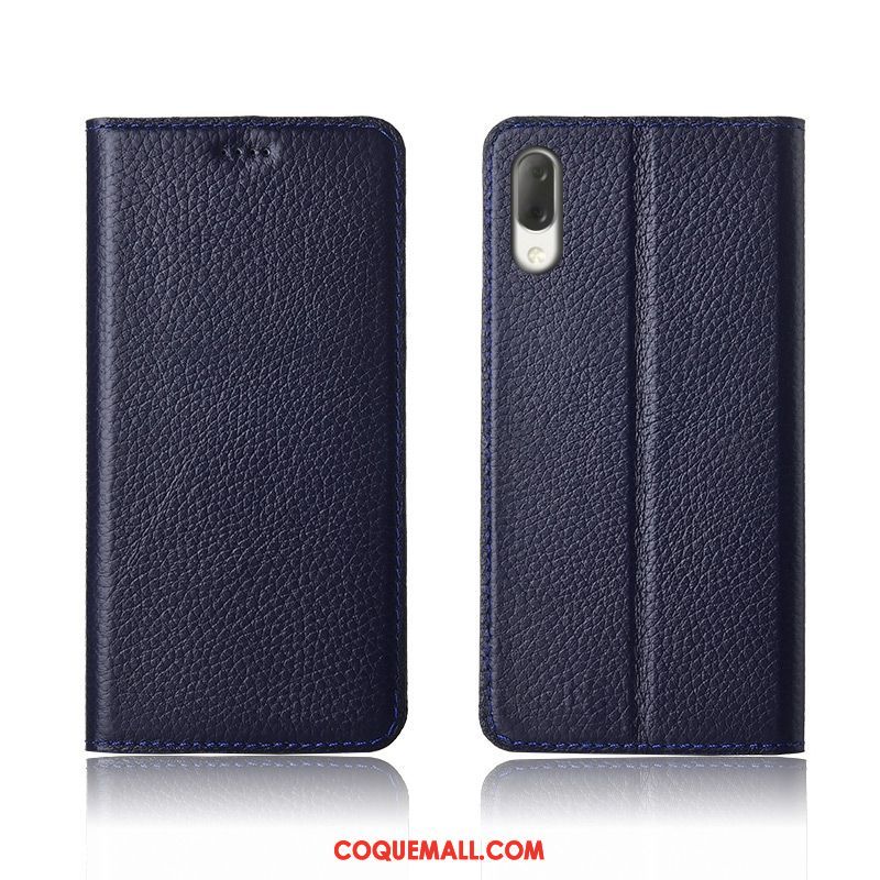 Étui Sony Xperia L3 Protection Silicone En Cuir, Coque Sony Xperia L3 Nouveau Téléphone Portable Braun