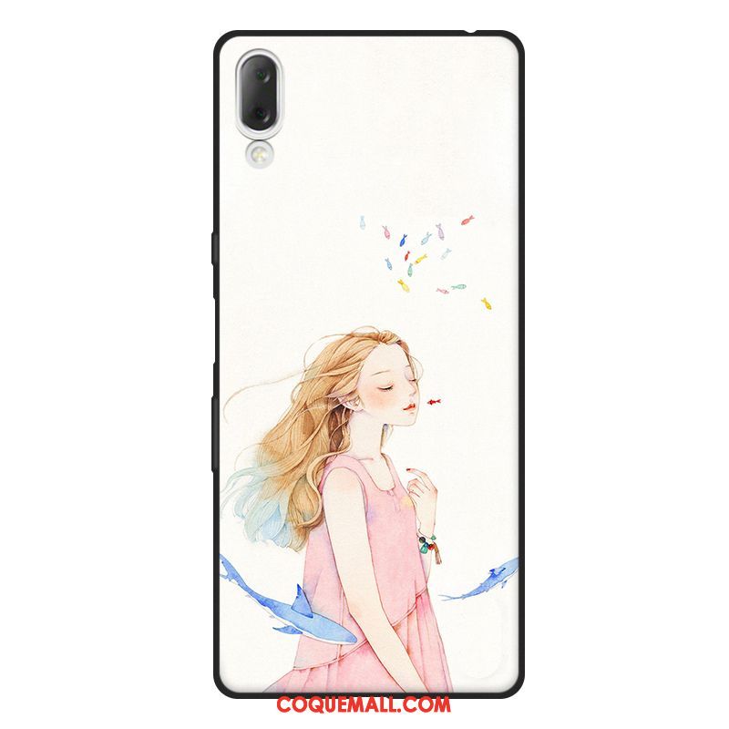 Étui Sony Xperia L3 Silicone Fluide Doux Délavé En Daim, Coque Sony Xperia L3 Petit Incassable