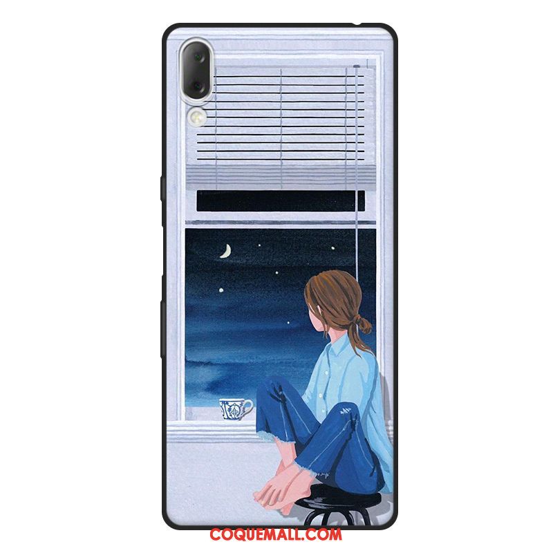 Étui Sony Xperia L3 Silicone Fluide Doux Délavé En Daim, Coque Sony Xperia L3 Petit Incassable