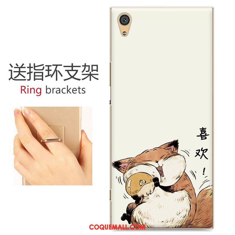 Étui Sony Xperia Xa Blanc Téléphone Portable Charmant, Coque Sony Xperia Xa Peinture Dessin Animé