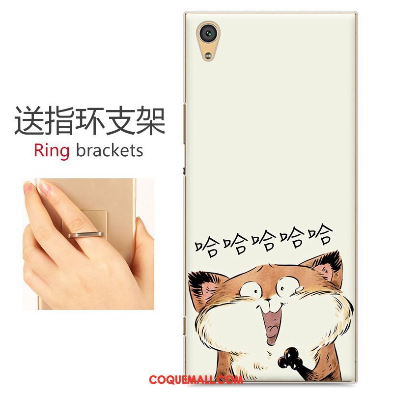 Étui Sony Xperia Xa Blanc Téléphone Portable Charmant, Coque Sony Xperia Xa Peinture Dessin Animé