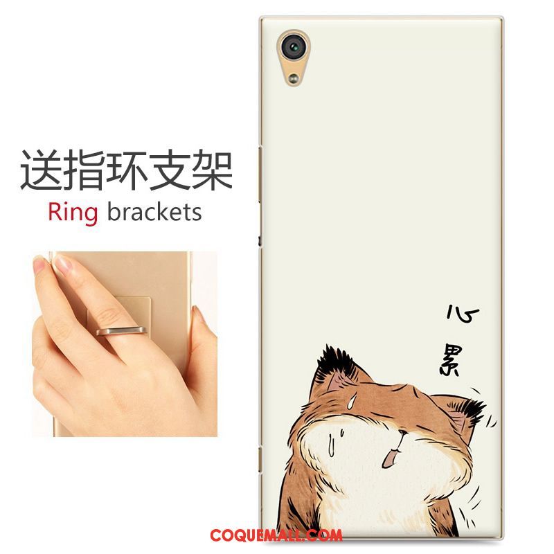 Étui Sony Xperia Xa Blanc Téléphone Portable Charmant, Coque Sony Xperia Xa Peinture Dessin Animé