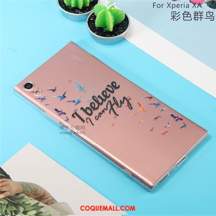 Étui Sony Xperia Xa Peinture Bleu Tout Compris, Coque Sony Xperia Xa Téléphone Portable Très Mince