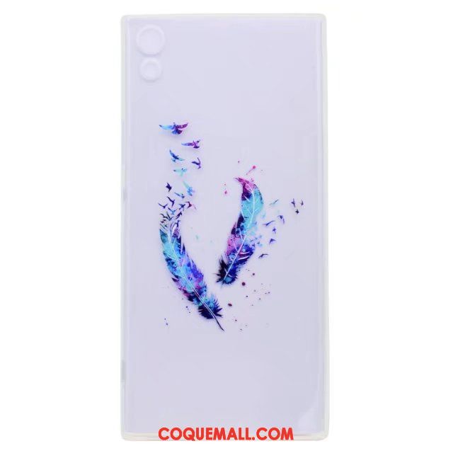 Étui Sony Xperia Xa Personnalité Dessin Animé Bleu, Coque Sony Xperia Xa Téléphone Portable Silicone