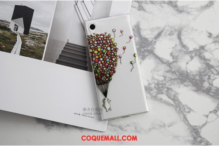 Étui Sony Xperia Xa Rose Dessin Animé Transparent, Coque Sony Xperia Xa Coque En Silicone Très Mince
