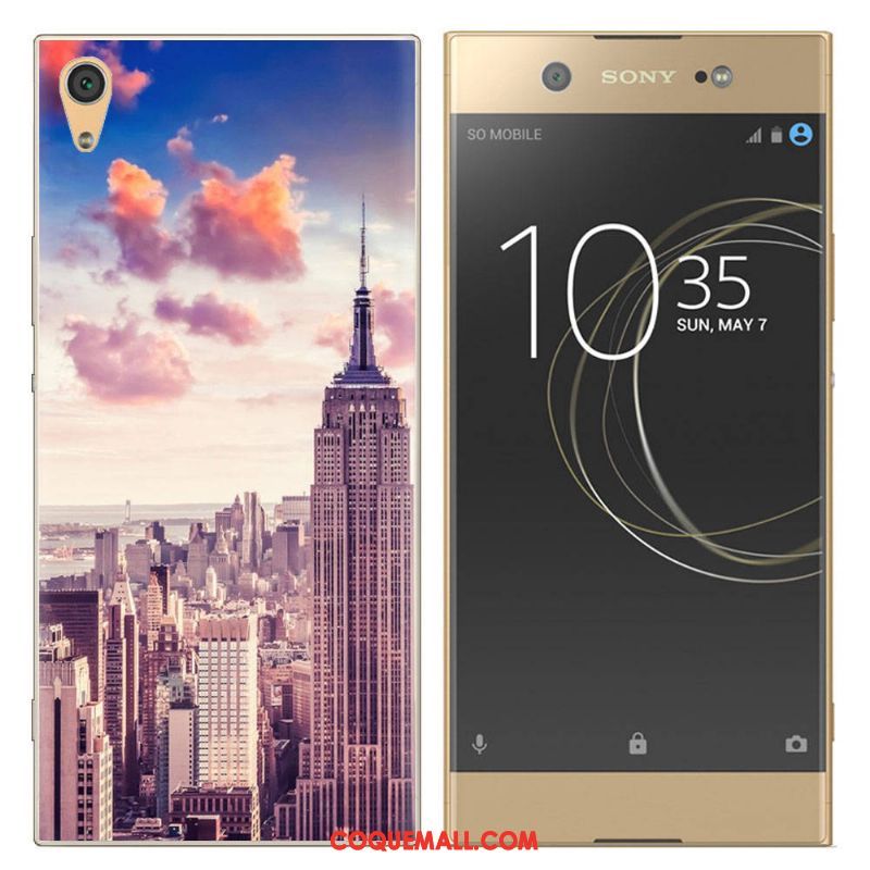 Étui Sony Xperia Xa Tendance Fluide Doux Téléphone Portable, Coque Sony Xperia Xa Blanc Créatif