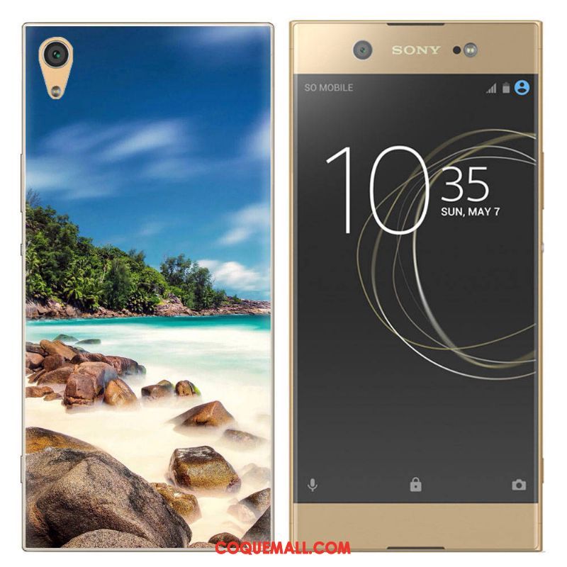 Étui Sony Xperia Xa Tendance Fluide Doux Téléphone Portable, Coque Sony Xperia Xa Blanc Créatif