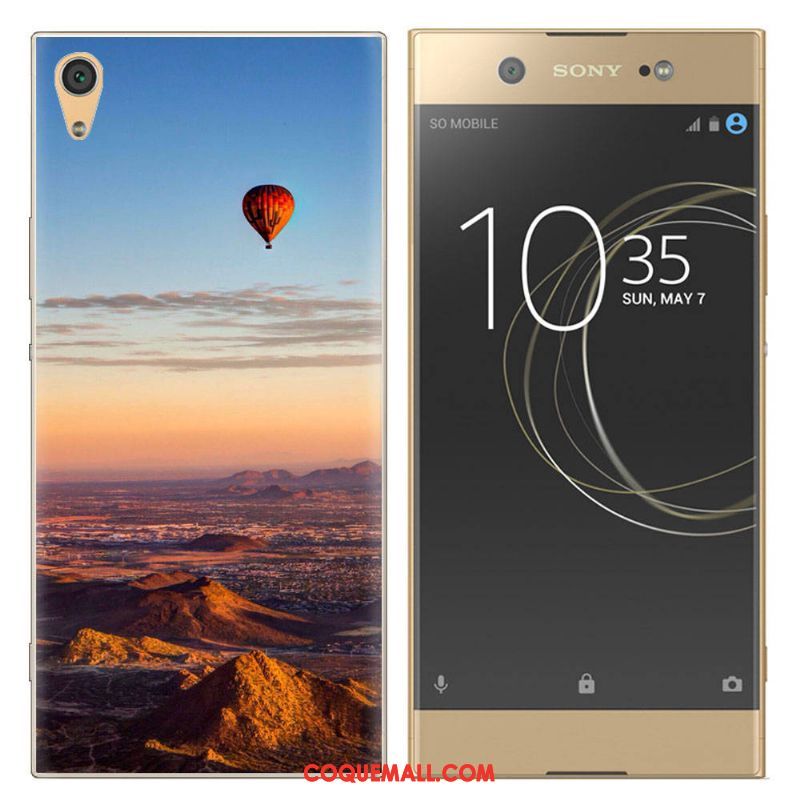 Étui Sony Xperia Xa Tendance Fluide Doux Téléphone Portable, Coque Sony Xperia Xa Blanc Créatif