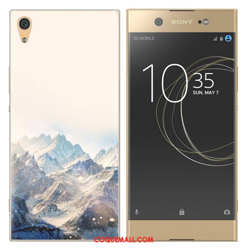 Étui Sony Xperia Xa Tendance Fluide Doux Téléphone Portable, Coque Sony Xperia Xa Blanc Créatif