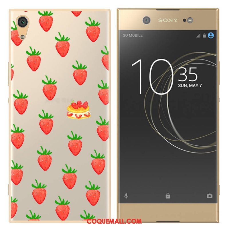 Étui Sony Xperia Xa Ultra Créatif Jaune Dessin Animé, Coque Sony Xperia Xa Ultra Téléphone Portable Fruit