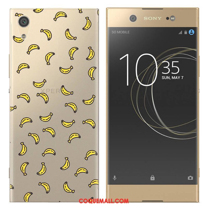 Étui Sony Xperia Xa Ultra Créatif Jaune Dessin Animé, Coque Sony Xperia Xa Ultra Téléphone Portable Fruit