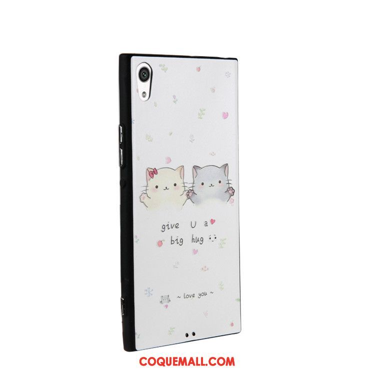 Étui Sony Xperia Xa Ultra Fluide Doux Gaufrage Téléphone Portable, Coque Sony Xperia Xa Ultra Dessin Animé Rose