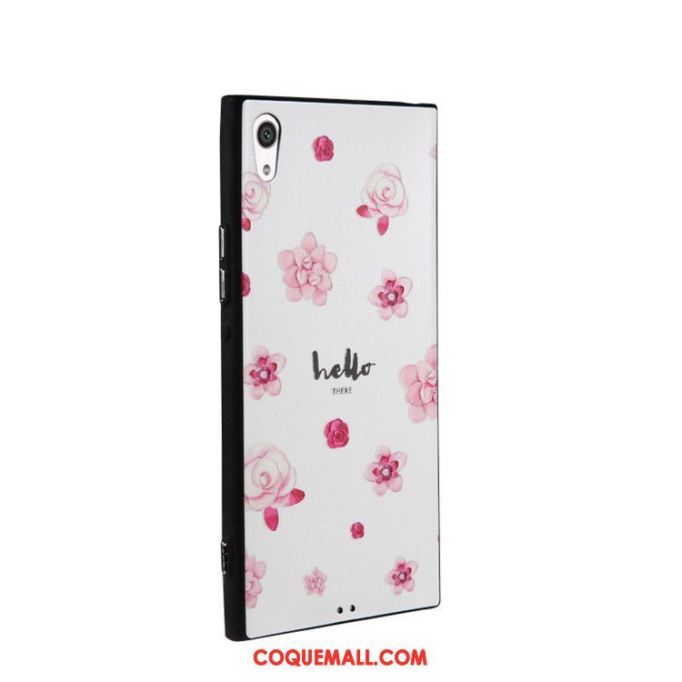 Étui Sony Xperia Xa Ultra Fluide Doux Gaufrage Téléphone Portable, Coque Sony Xperia Xa Ultra Dessin Animé Rose