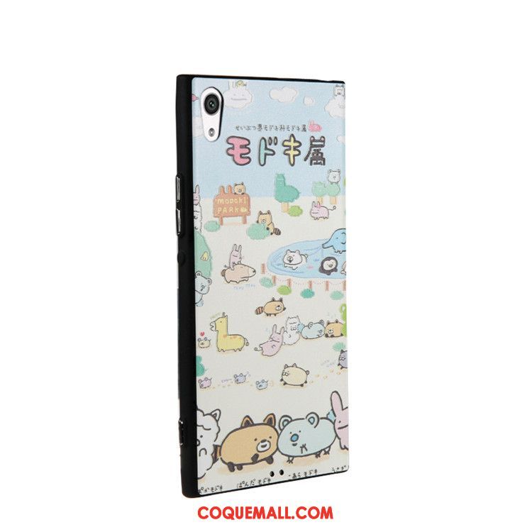 Étui Sony Xperia Xa Ultra Fluide Doux Gaufrage Téléphone Portable, Coque Sony Xperia Xa Ultra Dessin Animé Rose