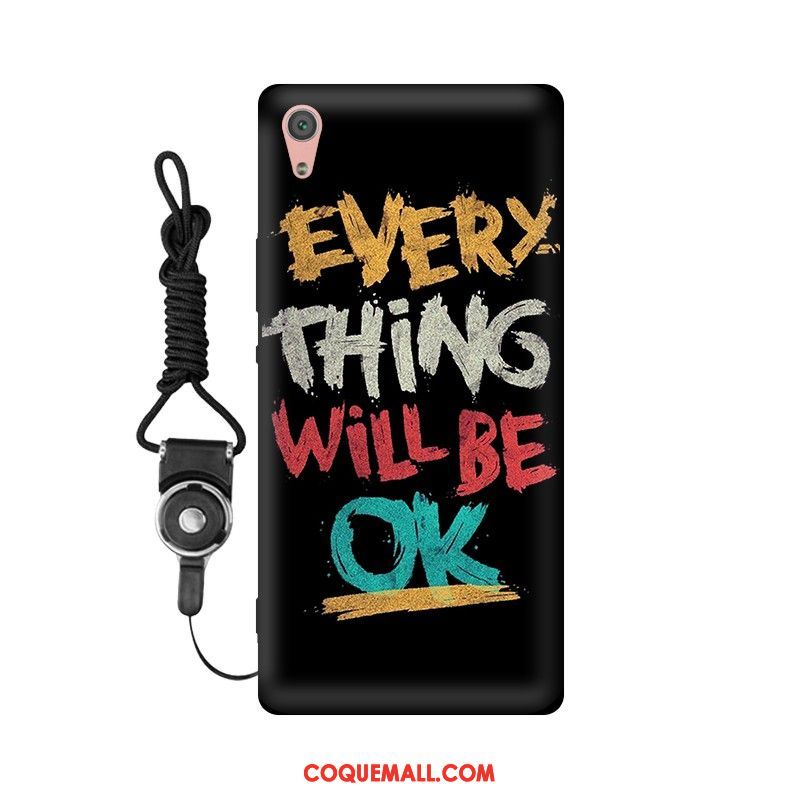 Étui Sony Xperia Xa Ultra Fluide Doux Personnalisé Noir, Coque Sony Xperia Xa Ultra Protection Téléphone Portable