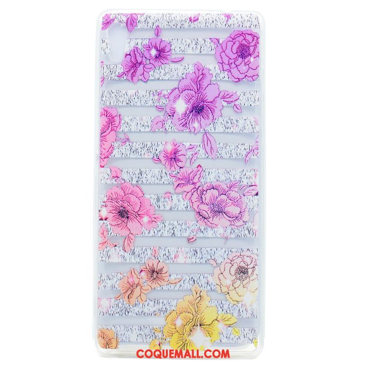 Étui Sony Xperia Xa Ultra Rose Protection Fluide Doux, Coque Sony Xperia Xa Ultra Silicone Téléphone Portable