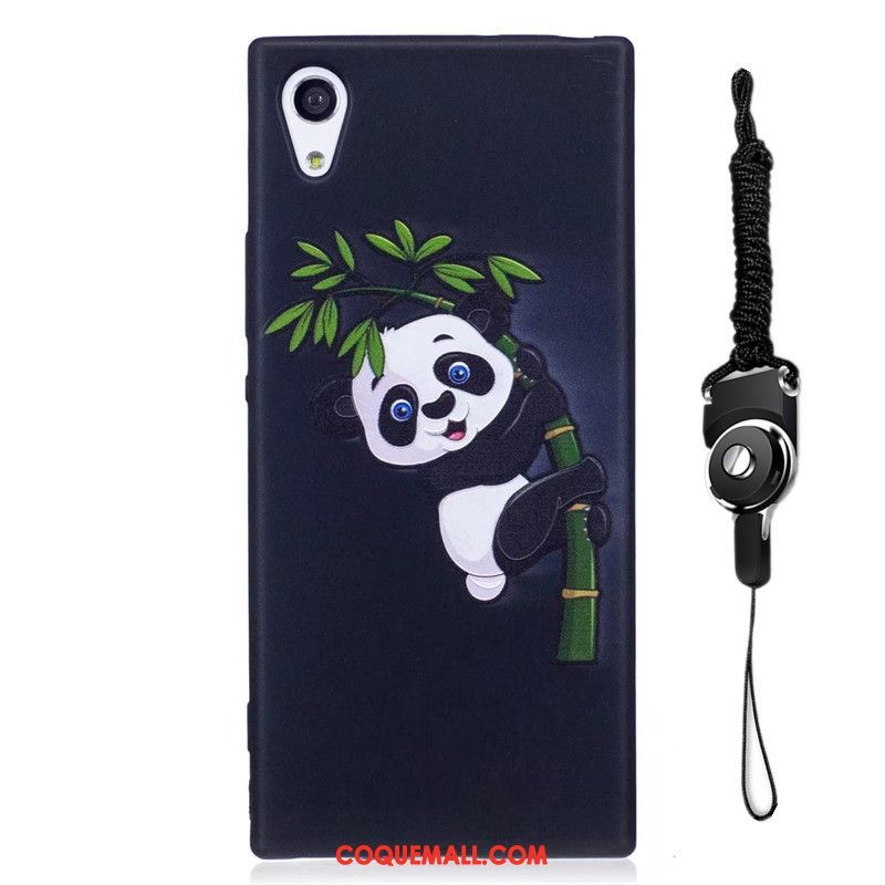 Étui Sony Xperia Xa1 Bleu Fluide Doux Protection, Coque Sony Xperia Xa1 Dessin Animé Téléphone Portable