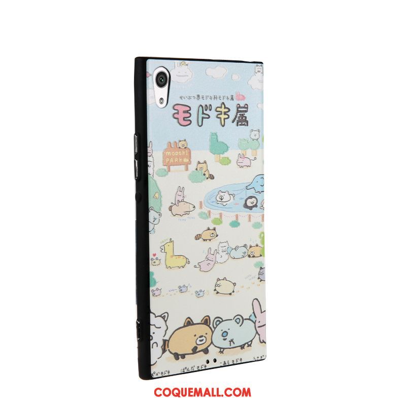 Étui Sony Xperia Xa1 Dessin Animé Protection Incassable, Coque Sony Xperia Xa1 Tout Compris Fluide Doux