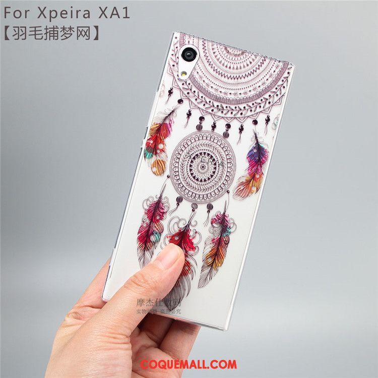 Étui Sony Xperia Xa1 Fluide Doux Blanc Incassable, Coque Sony Xperia Xa1 Transparent Téléphone Portable