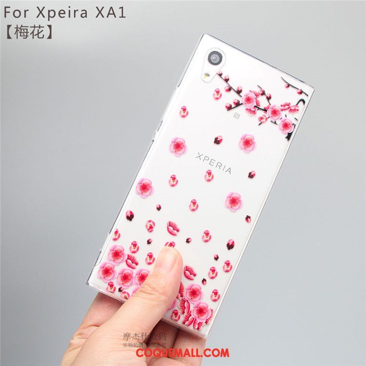 Étui Sony Xperia Xa1 Fluide Doux Blanc Incassable, Coque Sony Xperia Xa1 Transparent Téléphone Portable