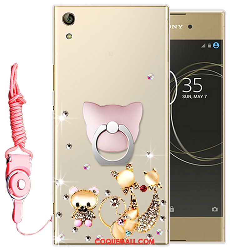 Étui Sony Xperia Xa1 Fluide Doux Téléphone Portable Silicone, Coque Sony Xperia Xa1 Rose Protection