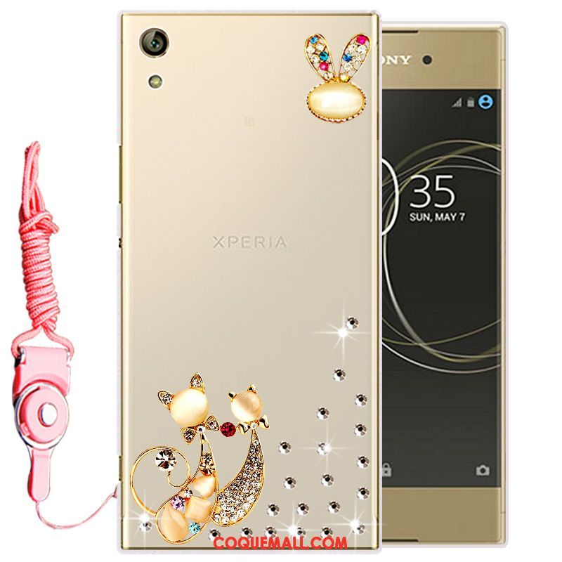 Étui Sony Xperia Xa1 Fluide Doux Téléphone Portable Silicone, Coque Sony Xperia Xa1 Rose Protection