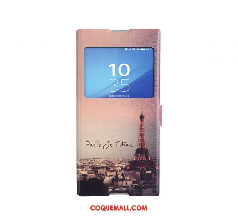 Étui Sony Xperia Xa1 Incassable Étui En Cuir Téléphone Portable, Coque Sony Xperia Xa1 Protection Bleu