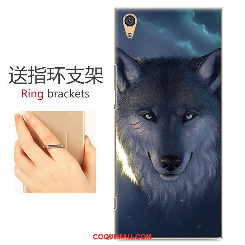 Étui Sony Xperia Xa1 Peinture Dessin Animé Protection, Coque Sony Xperia Xa1 Téléphone Portable Difficile