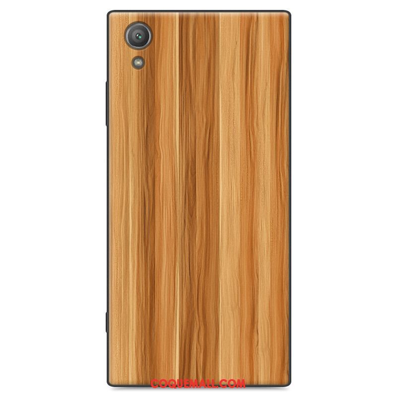 Étui Sony Xperia Xa1 Plus Fluide Doux Protection Délavé En Daim, Coque Sony Xperia Xa1 Plus Grain De Bois Peinture