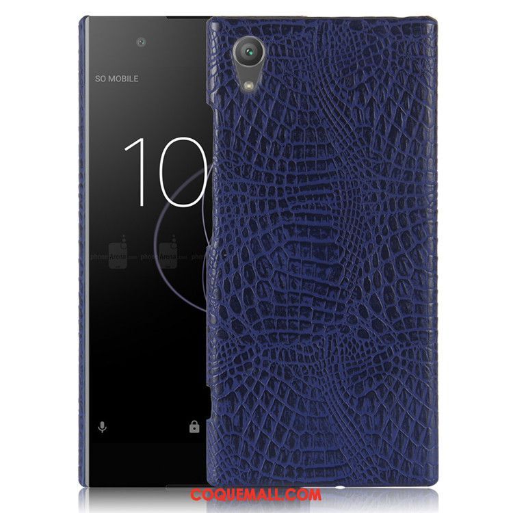 Étui Sony Xperia Xa1 Plus Protection Noir Difficile, Coque Sony Xperia Xa1 Plus Crocodile Téléphone Portable