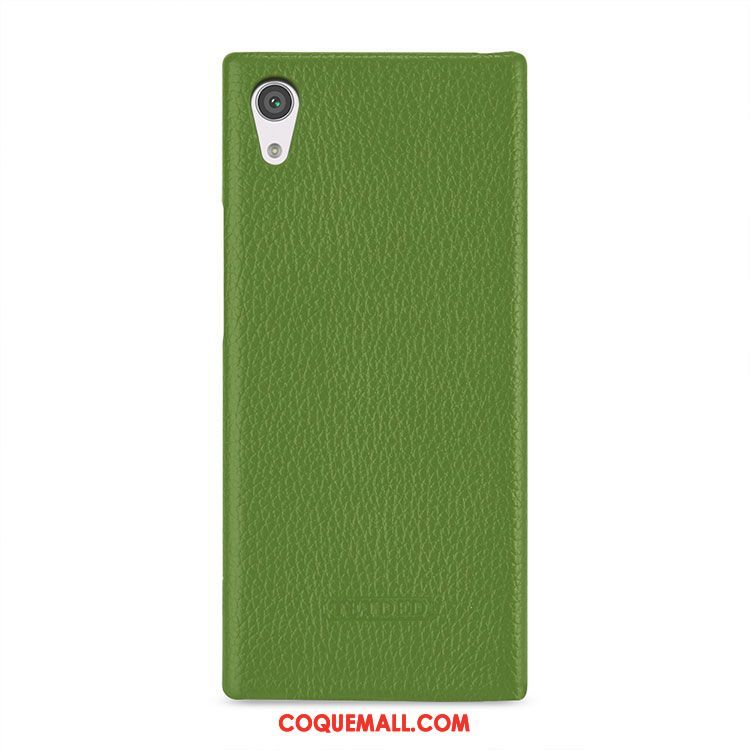 Étui Sony Xperia Xa1 Plus Protection Étui En Cuir Vert, Coque Sony Xperia Xa1 Plus Téléphone Portable Cuir