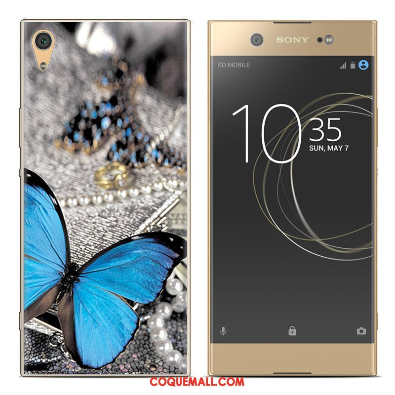 Étui Sony Xperia Xa1 Plus Téléphone Portable Créatif Bleu, Coque Sony Xperia Xa1 Plus Silicone Fluide Doux