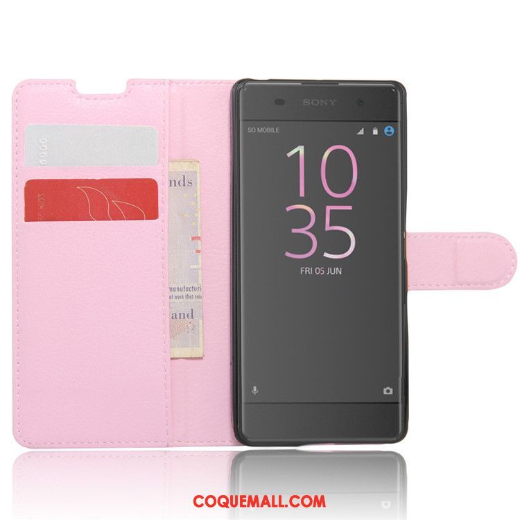 Étui Sony Xperia Xa1 Plus Étui En Cuir Rouge Protection, Coque Sony Xperia Xa1 Plus Téléphone Portable Carte