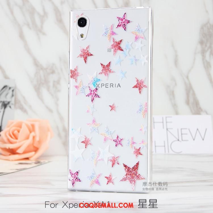 Étui Sony Xperia Xa1 Téléphone Portable Transparent Peinture, Coque Sony Xperia Xa1 Protection Silicone