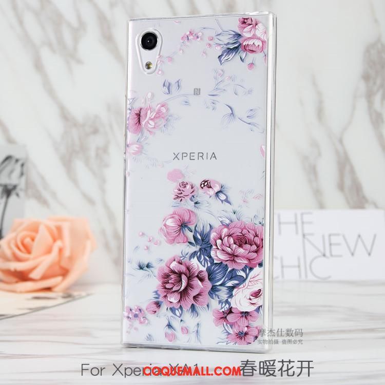 Étui Sony Xperia Xa1 Téléphone Portable Transparent Peinture, Coque Sony Xperia Xa1 Protection Silicone